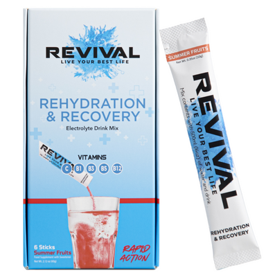 Revival Summer Fruits Rehydration & Recovery Electrolyte Drink Mix x6