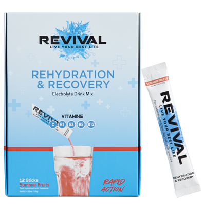 Revival Summer Fruits Rehydration & Recovery Electrolyte Drink Mix x12