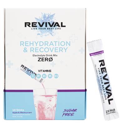 Revival Zero Sugar Apple & Blackcurrant Rehydration & Recovery Electrolyte Drink Mix x14