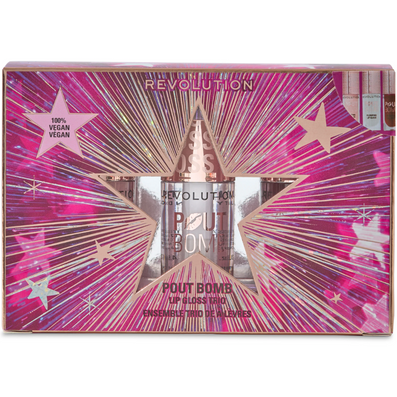 Makeup Revolution Pout Bomb Plumping Lip Gloss Trio Gift Set
