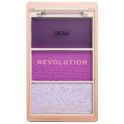 Makeup Revolution Blush Icon Brights Violet Vogue 3 Colour Makeup Palette