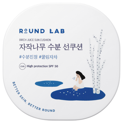 Round Lab Birch Juice Moisturising Sun Cushion SPF50+ 15g