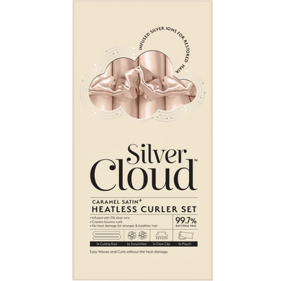 Silver Cloud Heatless Curlers Set Caramel