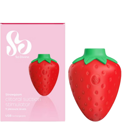 So Divine Strawgasm Rechargeable Clitoral Suction Stimulator