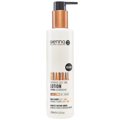 Sienna X Gradual Untinted Self Tan Lotion 200ml