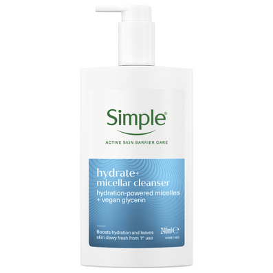 Simple Hydrate+ Micellar Gel Cleanser 240ml