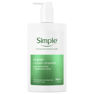 Simple Repair+ Pro-Ceramides Replenish Cream Cleanser 240ml