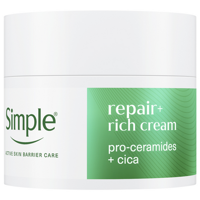 Simple Repair+ Pro-Ceramides Replenish Rich Cream Facial Moisturiser 50ml