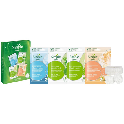 Simple Sheet Mask Collection Gift Set