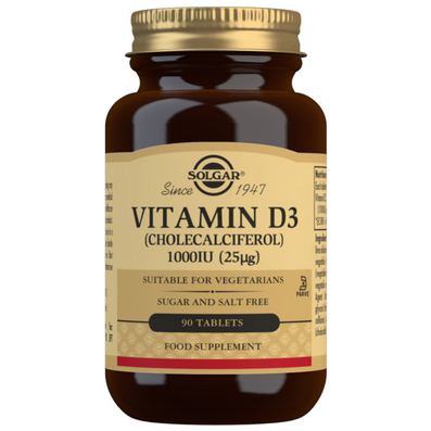 Solgar Vitamin D3 Cholecalciferol 1000 IU 25 µg 90 Tablets