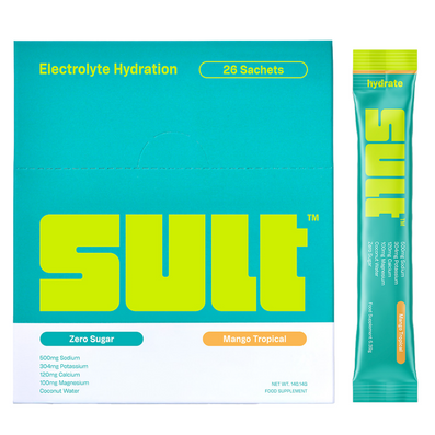 SULT Electrolyte Hydration Powder Supplement Mango Tropical x26