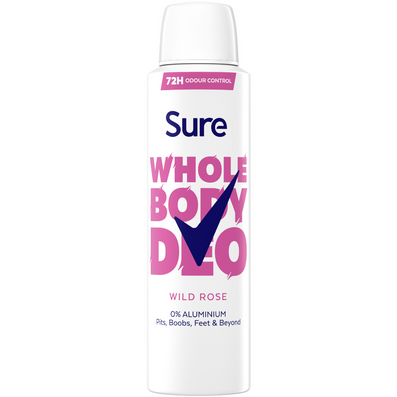 Sure Whole Body Deo 72h Wild Rose Deodorant Body Spray 150ml
