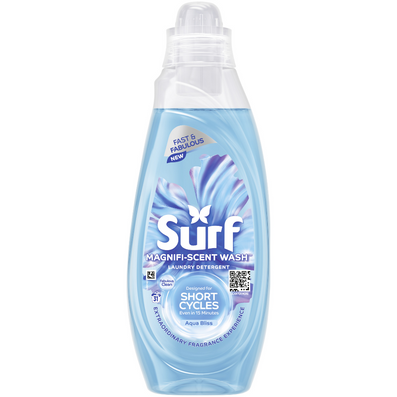 Surf Magnifi-Scent Wash Aqua Bliss Liquid Laundry Washing Detergent 31 Washes 837ml