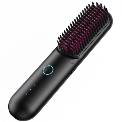 TYMO Porta Pro Cordless Hair Straightening Brush Black