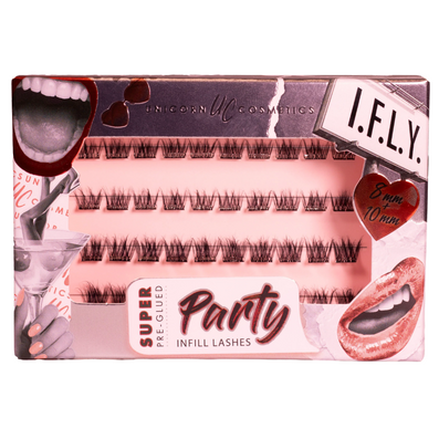 Unicorn Cosmetics I.F.L.Y. Super Pre-Glued Lashes Black 10-12mm