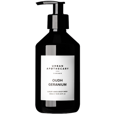 Urban Apothecary Oudh Geranium Luxury Hand & Body Wash 300ml