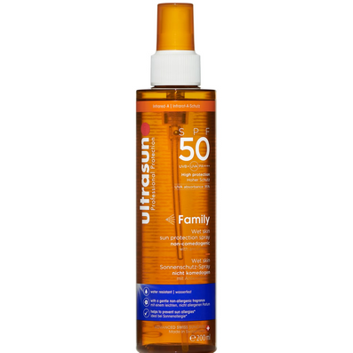 Ultrasun Family Wet Skin Sun Protection Spray PA++++ SPF50 200ml