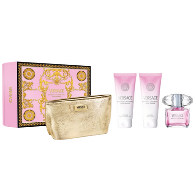 Versace Bright Crystal Eau De Toilette Gift Set 90ml