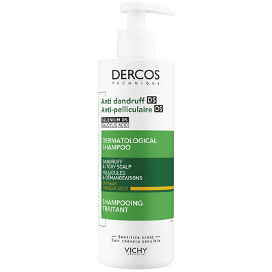 Vichy Dercos Anti-Dandruff DS Dermatological Shampoo For Dry Hair 390ml