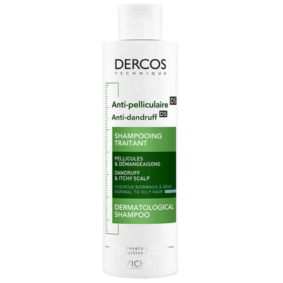Vichy Dercos Anti-Dandruff DS Dermatological Shampoo For Normal To Oily Hair 200ml