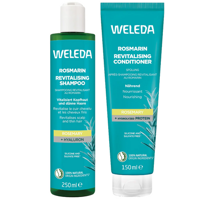 Weleda Rosemary Revitalising Shampoo 250ml & Conditioner 150ml Twin