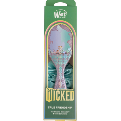 Wet Brush X Wicked Original Pro Detangler Brush True Friendship with Satin Scrunchie