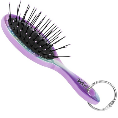 Wet Brush Mini Detangler Hair Brush Keychain Purple