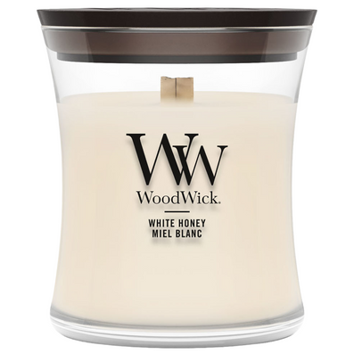 WoodWick White Honey Mini Hourglass Jar Candle