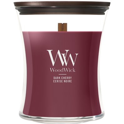 WoodWick Dark Cherry Medium Hourglass Jar Candle