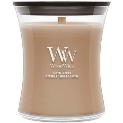 WoodWick Santal Myrrh Medium Hourglass Jar Candle