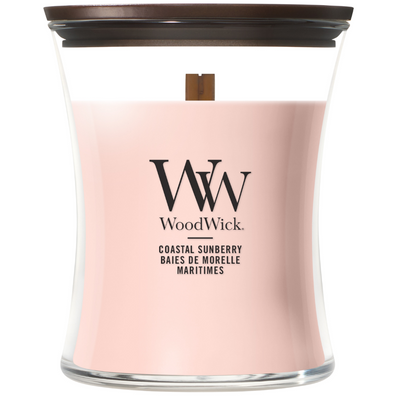 WoodWick Coastal Sunberry Medium Hourglass Jar Candle