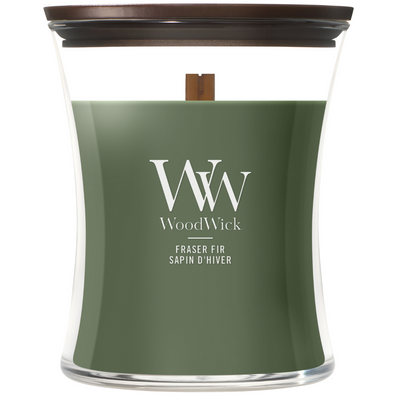 WoodWick Fraser Fir Medium Hourglass Jar Candle