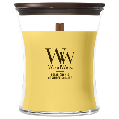 WoodWick Solar Orchid Medium Hourglass Jar Candle