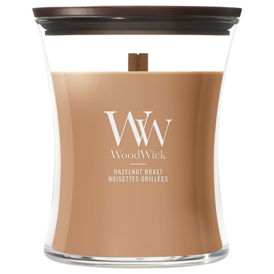 WoodWick Hazelnut Roast Medium Hourglass Jar Candle