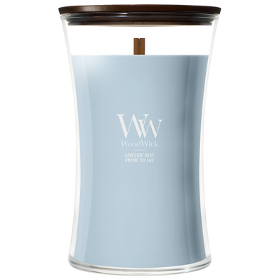 WoodWick Lakeside Mist Large Hourglass Jar Candle