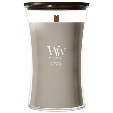 WoodWick Wood Smoke Large Hourglass Jar Candle