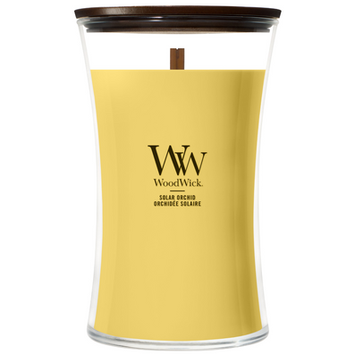 WoodWick Solar Orchid Large Hourglass Jar Candle