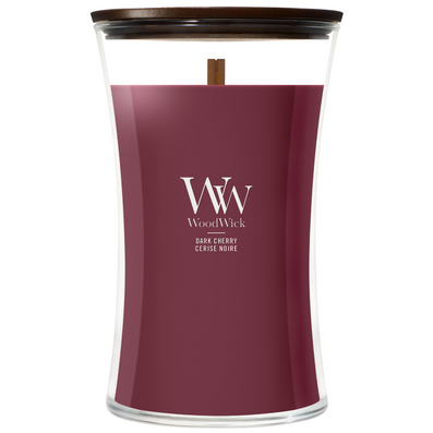 WoodWick Dark Cherry Large Hourglass Jar Candle