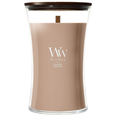 WoodWick Cashmere Large Hourglass Jar Candle