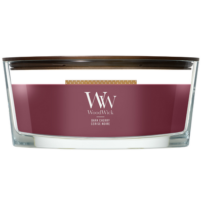WoodWick Dark Cherry Ellipse Jar Candle