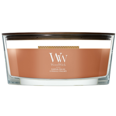 WoodWick Pumpkin Praline Ellipse Jar Candle