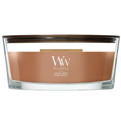 WoodWick Radiant Amber Ellipse Jar Candle