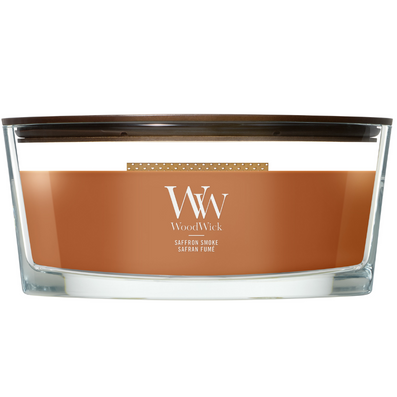 WoodWick Saffron Smoke Ellipse Jar Candle
