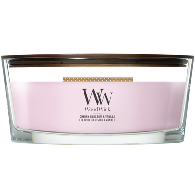 WoodWick Cherry Blossom & Vanilla Ellipse Jar Candle
