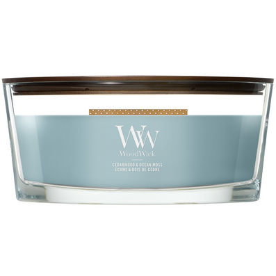 WoodWick Cedarwood & Ocean Moss Ellipse Jar Candle