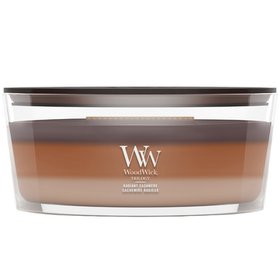 WoodWick Trilogy Radiant Cashmere Ellipse Jar Candle