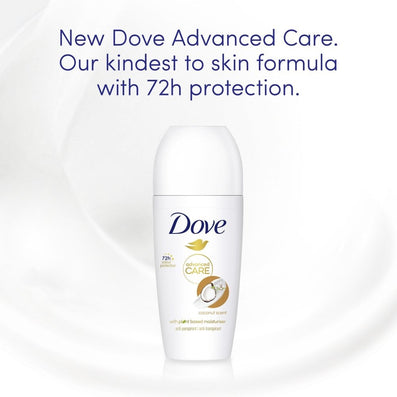 Dove Advanced Care Coconut Anti-Perspirant Deodorant Roll-On 50ml