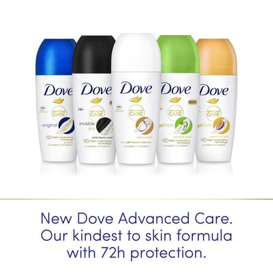 Dove Advanced Care Coconut Anti-Perspirant Deodorant Roll-On 50ml