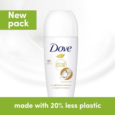 Dove Advanced Care Coconut Anti-Perspirant Deodorant Roll-On 50ml