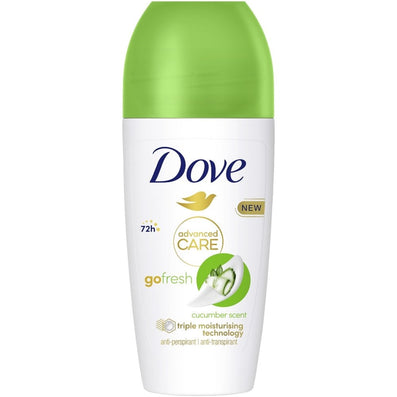 Dove Advanced Care 72h Go Fresh Cucumber Anti-Perspirant Deodorant Roll-On 50ml